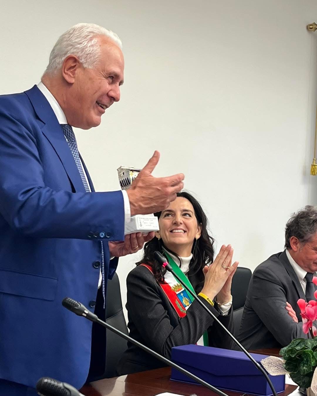 Un momento della cerimonia